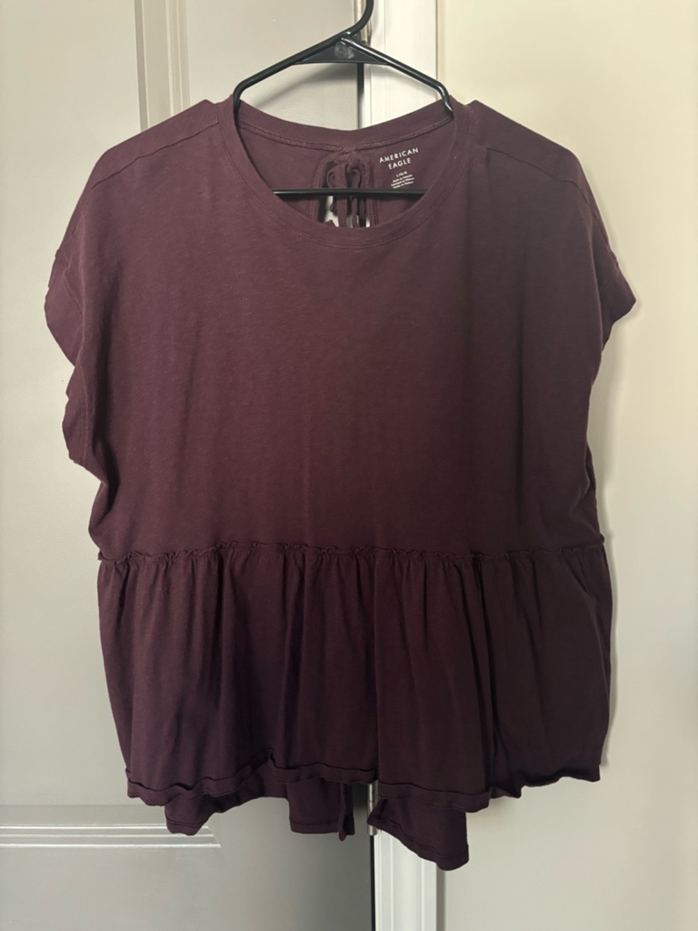 AE Short Sleeve Peplum Top